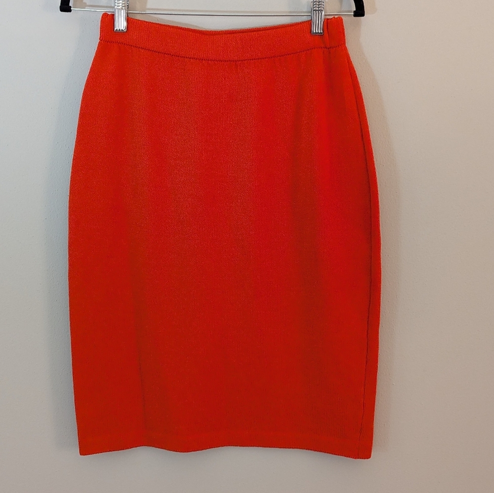 St. John Orange Skirt